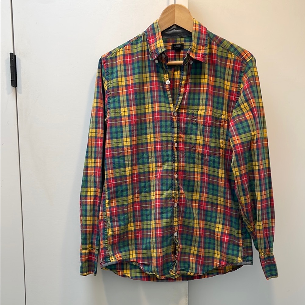 Men's J. Crew Multicolor Plaid Shirt
